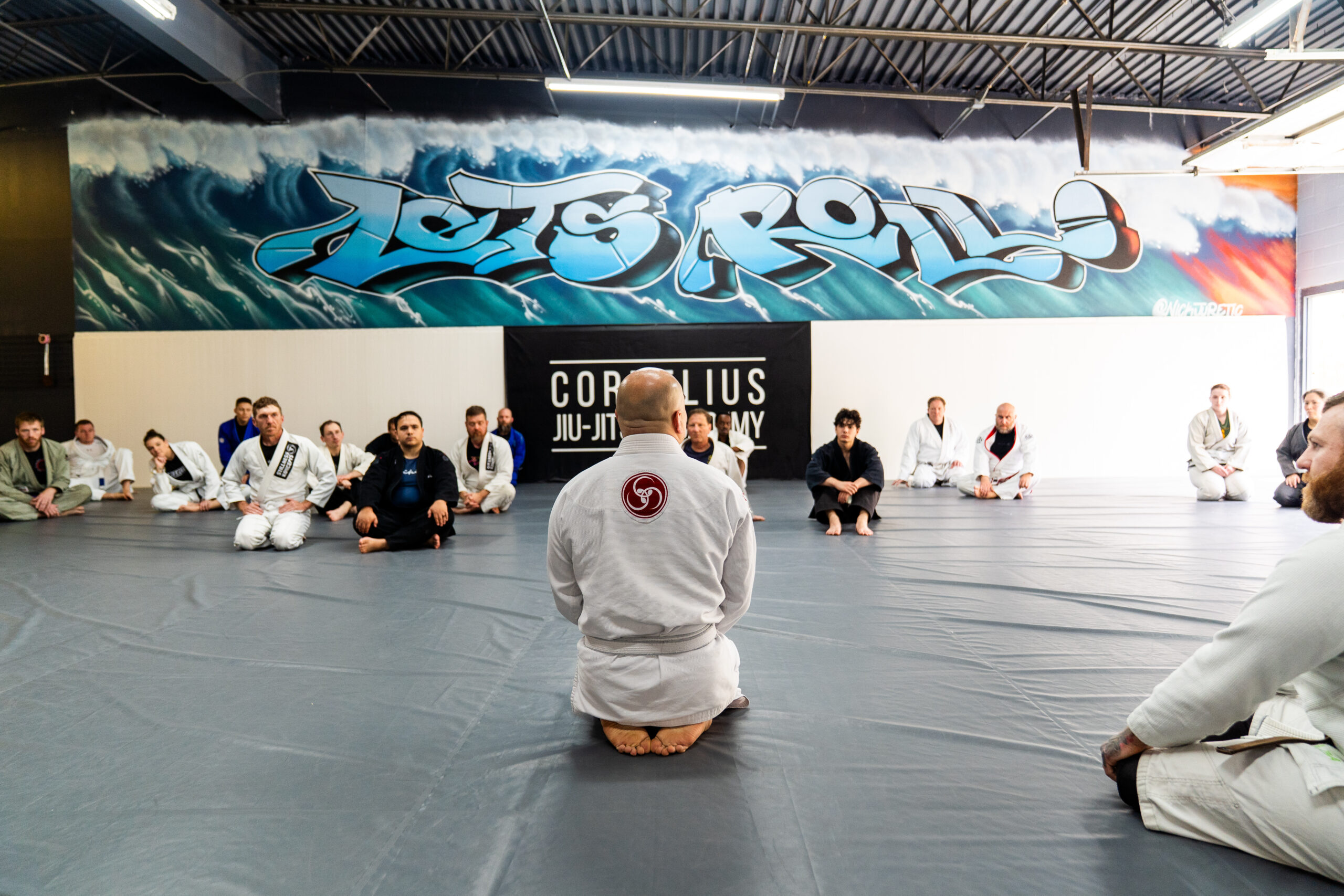 Cesar Clavijo leading a martial arts seminar in Cornelius, NC